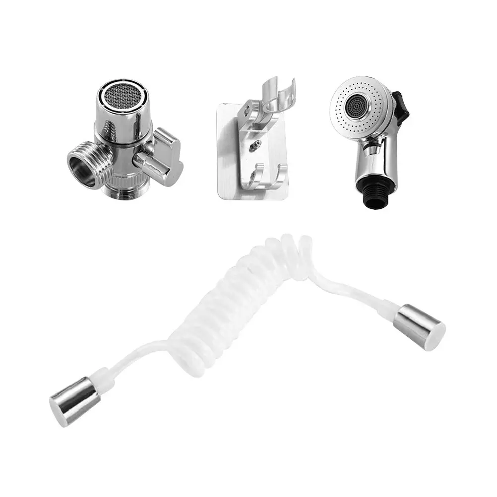 ABS Copper Sink Rinser Shower Head Kit Long Flexible Hose Extendable Faucet Sprayer H held Water Saving Wash Basin External