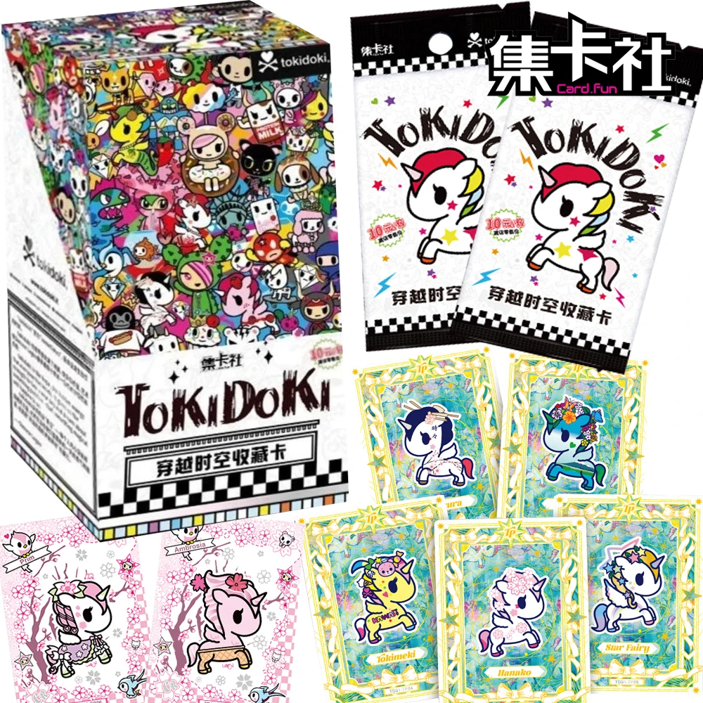 

New Genuine Cardfun Tokidoki Collection Cards Cartoon Cute Unicorn Rare Limited Advanced Gorgeous Flower Cards Toys Hobbies Gift