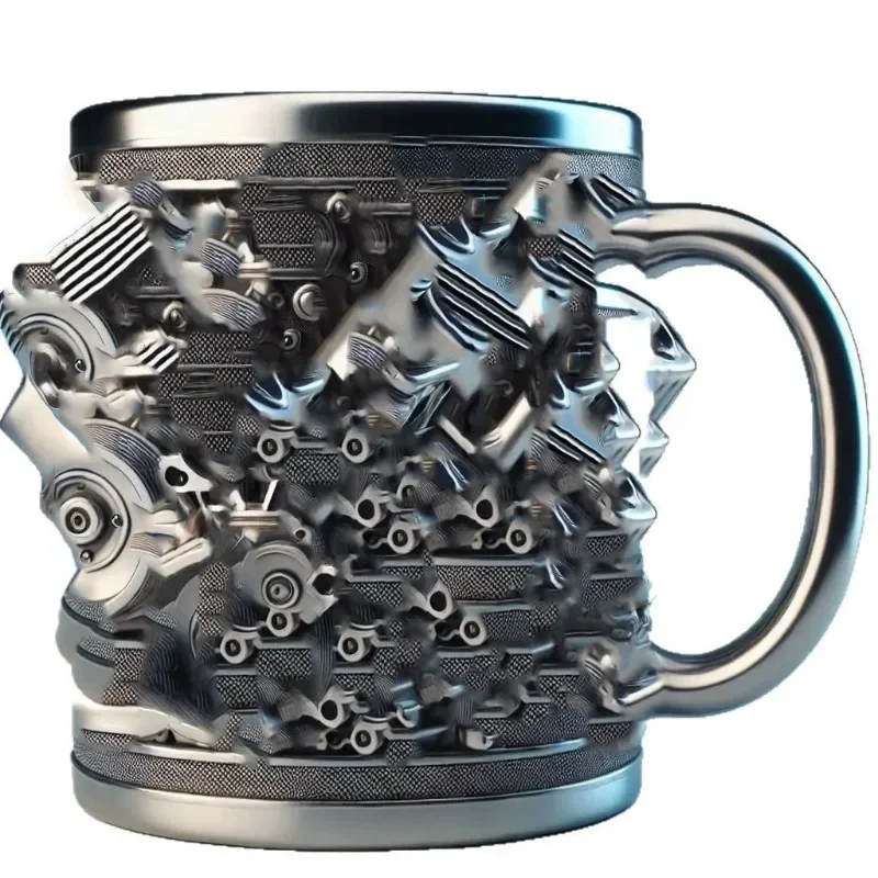 

Cross-border engine V8 cup V6 engine creative resin cup