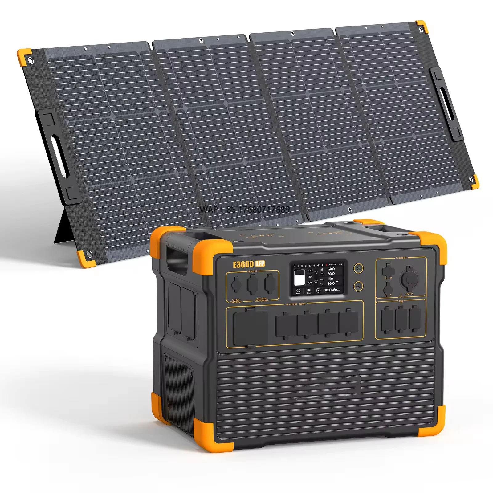 SuAnKin E3600LFP 3600 Watt Portable Solar Generator 3072wh Solar Power Station Solar Generator