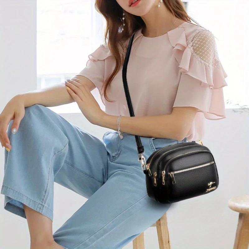 Trendy Multi-layered Fashionable Bag For Women, Versatile Crossbody Bag, Large Capacity For Daily Work Commute. image 4