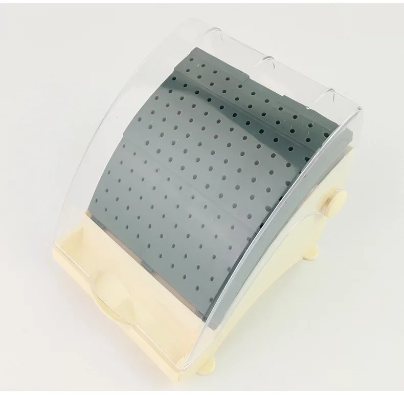 Dental Plastic 142 Holes High Low Speed Bur Box Dental Disinfection Box Autoclave Sterilizer Holder Box Dental Storage Tools