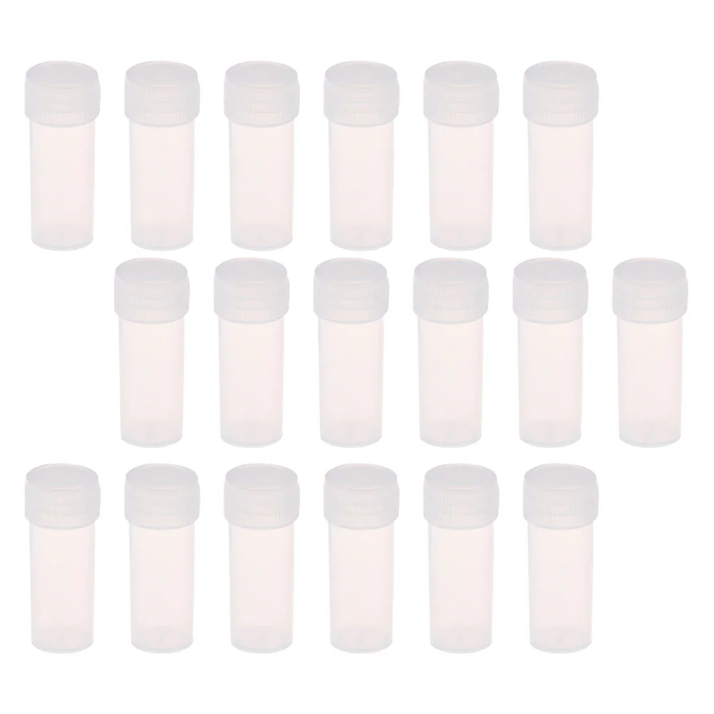 

50 Pcs Vial Refillable Bottle Sample Containers Bottles Clear Plastic Vials Small