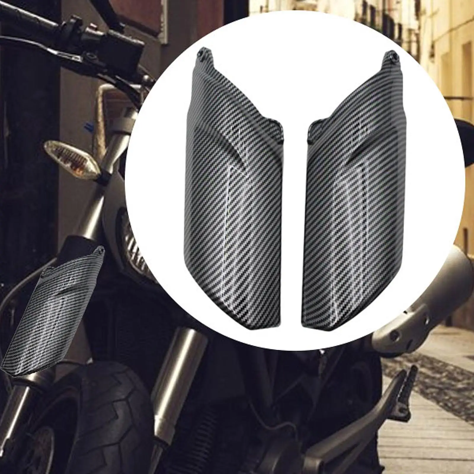 غطاء شوكة الصدمات الأمامي للدراجة النارية ، مجموعة غطاء الشوكة السفلية ، حامي أسود 1 زوج لملحقات er6N 2012-2016 الاحترافية