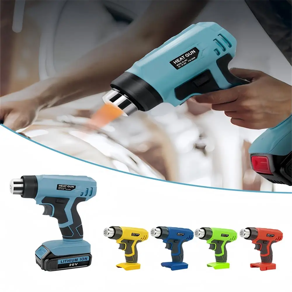 Pistola de calor elétrica sem fio portátil, 4 bicos, Makita, Dewalt, Milwaukee, Bosch, Black Decker, 18V, 20V bateria Li-ion