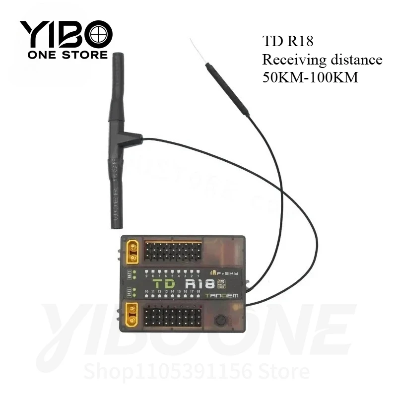 

TD R18 OTA 18CH Tandem Dual‑Band Receiver – 2.4G/900MHz, Low Latency & Long Range, Built‑in Power/Current/Voltage Sensor