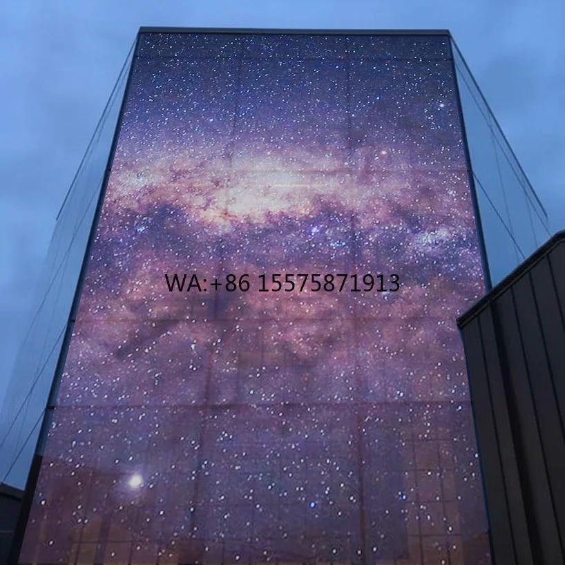 Customizable Customized Ultra-Slim Transparent Led Film Screen Display Glass Advertising Flexible Film for Shopping Mall & Eleva