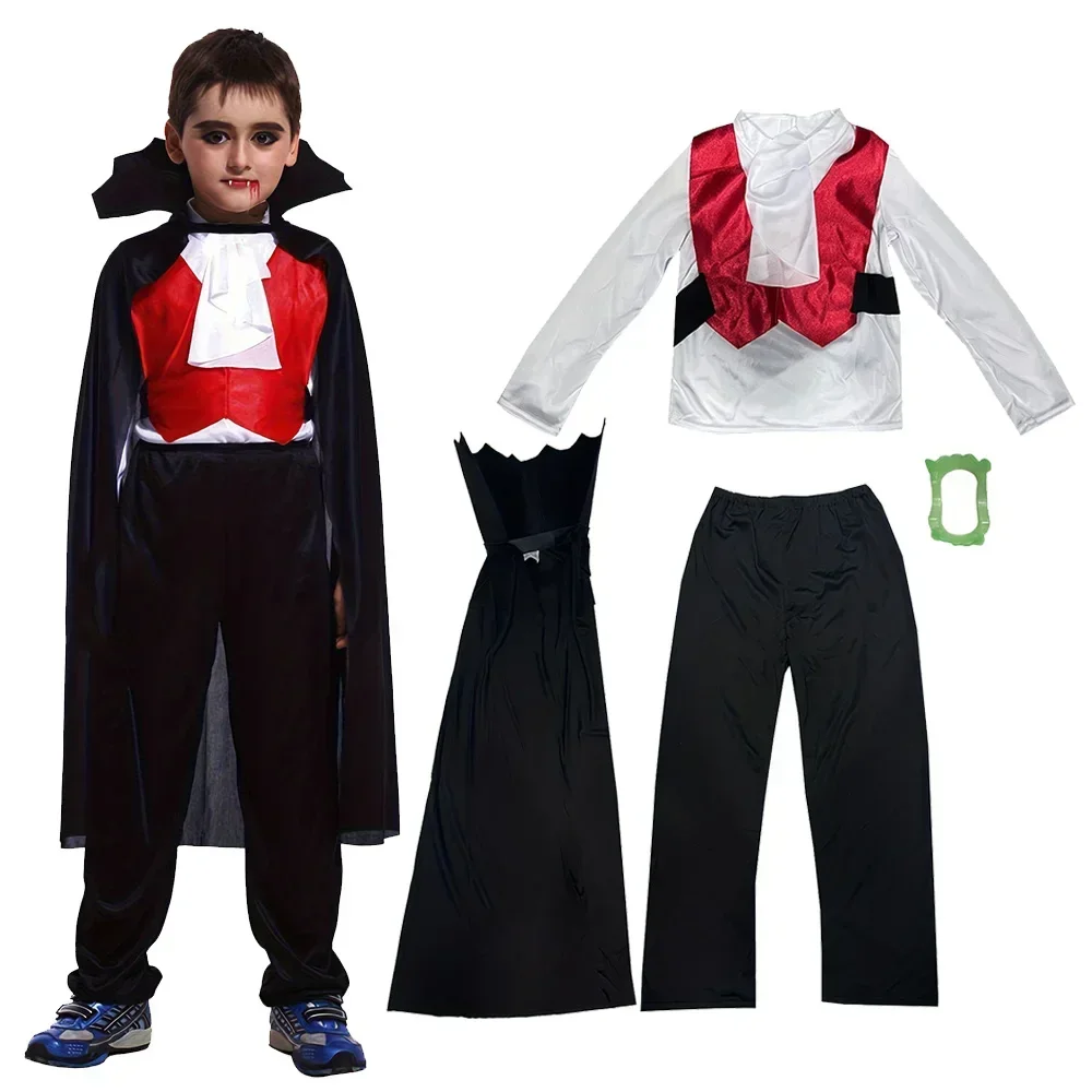 

CosplayCostume de Vampire pour Garçon, Déguisement de ixde Nouvel An, Noël, Démon, Duc, Prince, Bal, Halloween, Festival