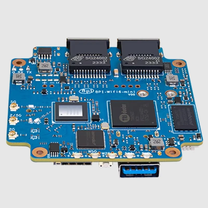 For Banana Pi BPI-WIFI6 Mini Open Source Router TR6560 TR5220 Wifi SOC Dual Core ARM Cortex-A9 1.2Ghz Smart Router Board