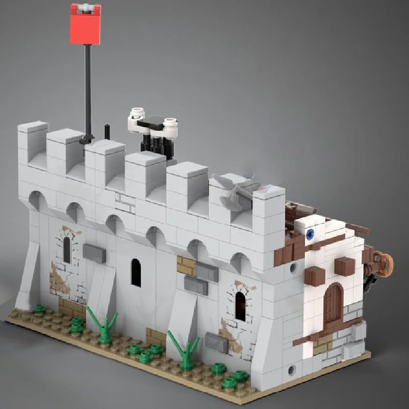 625 Teile Mittelalterliche Burg Serie Bäckerei Bausteine Retro Architektur Modell Display Spielzeug Für Kinder Montage Weihnachten Geschenke