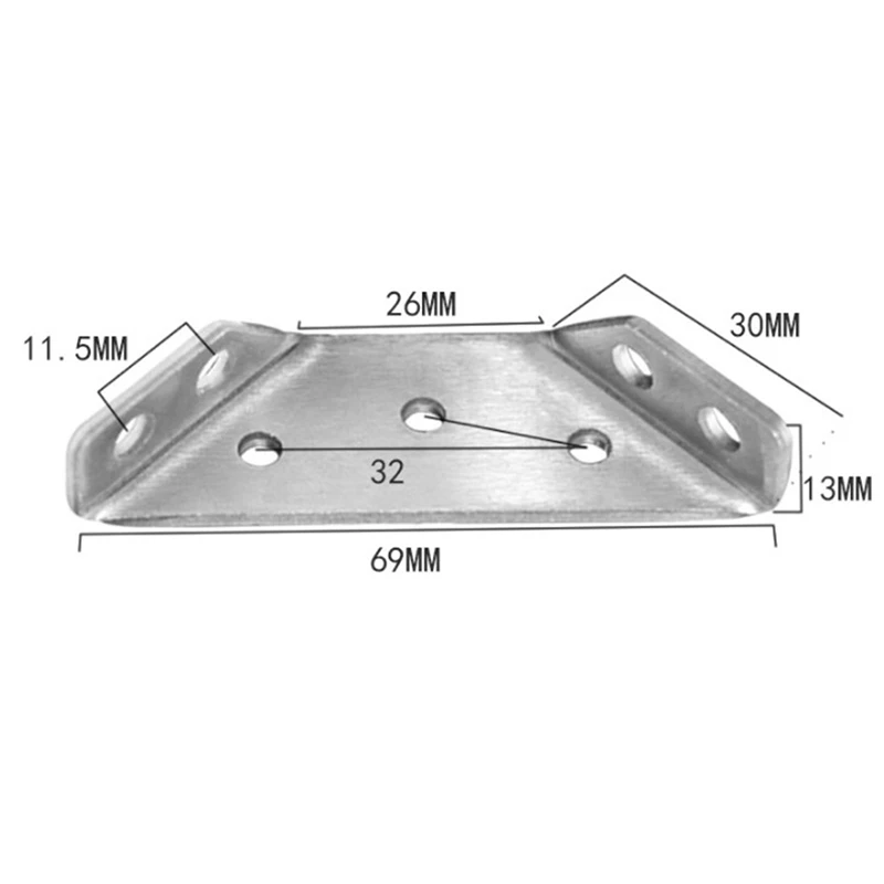 Multifunctional Stainless Steel Angle Code Right Angle Fixed Bracket Furniture