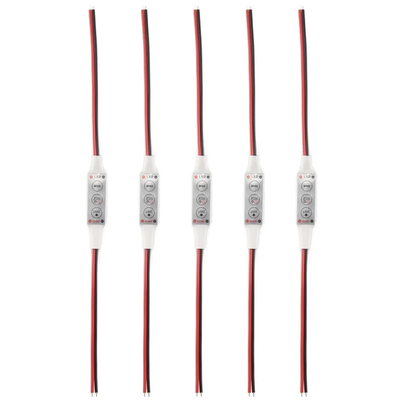 

AC23-5 X 12V Wired Control Module With Strobe Flash For Car Or Household LED Strip/Bulbs