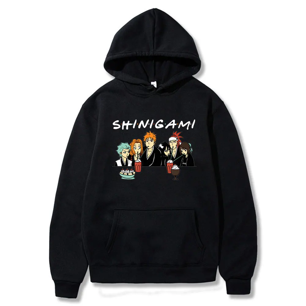 Anime Bleach Kurosaki Ichigo Friends Pullovers Japan Manga Shinigami Sweatshirts Men Women Casual Hoodies Harajuku Streetwear