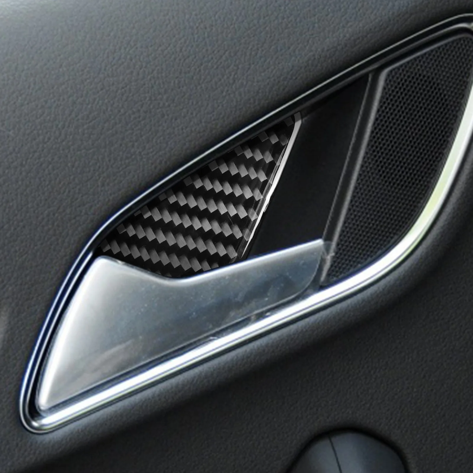 

Inner Door Bowl Decoration Cover Trim Sticker Decal Carbon Fiber for Audi Q3 2013 2014 2015 2016 2017 2018