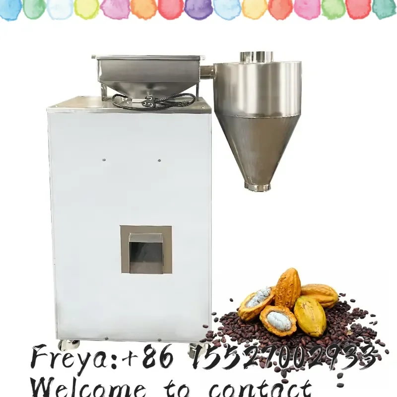 Factory Price Roasted Cocoa Bean Cracker Peeler Crusher Made in China for Nut Processing