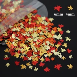 Holographic Resin Filler Maple Leaf Sequins Gold Silver Glitter Epoxy Resin Filling Flakes DIY Earrings Jewelry Making Supplies