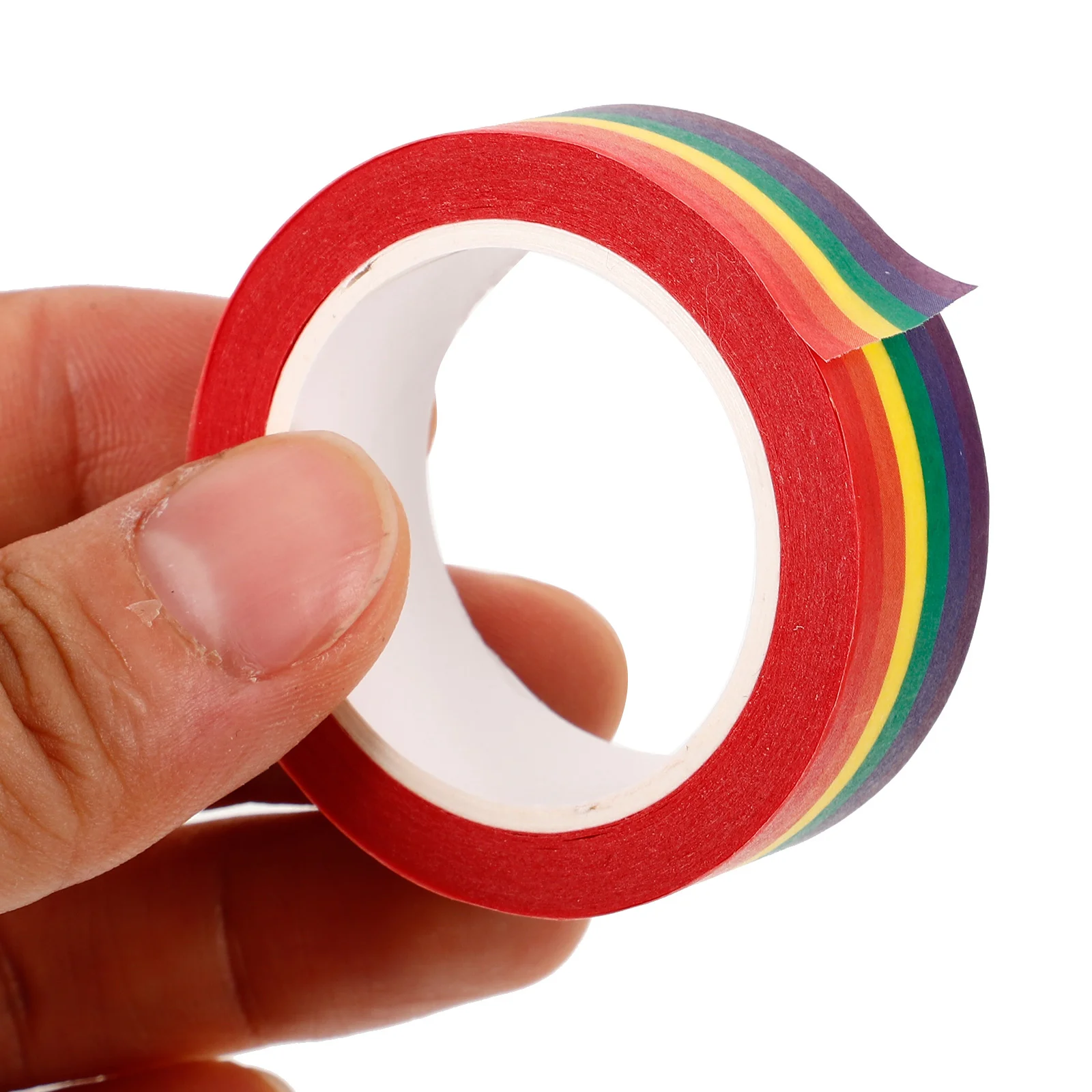 

6 Rolls Handmade Washi Tape Rainbow Decorative Craft Set Japanese Paper Masking Tapes For Scrapbooking Diy Planner Journaling