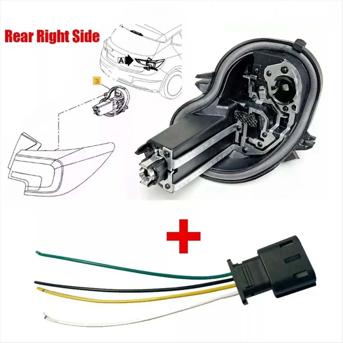 Tail Lamp Bulb Support for Vauxhall Astra K 2016+ Left 39001577 Main in Car Light