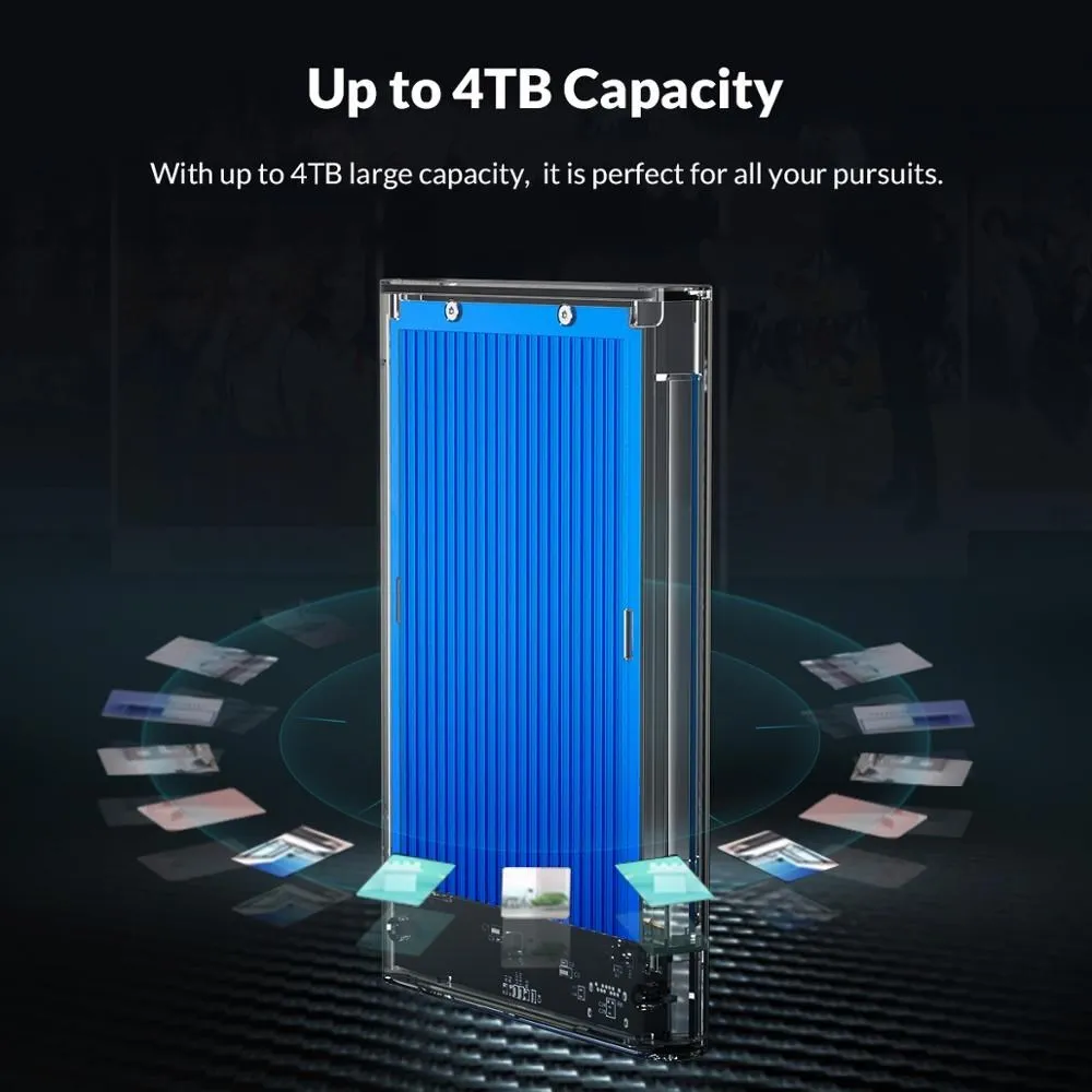 ORICO USB3.1 Gen1ประเภท C HDD กล่องฝาปิด USB3.0 HDD ภายนอกกล่องฝาปิด5Gbps สำหรับ Windows/Mac
