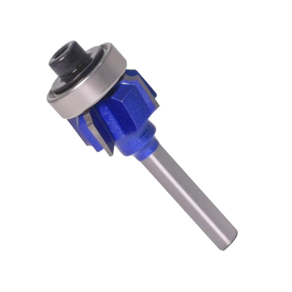 Carbide-Tipped R2 R3 Side Milling Cutter 4-Teeth Router Bit with 6mm Shank for Smooth Edge Trimming in Woodworking Projects