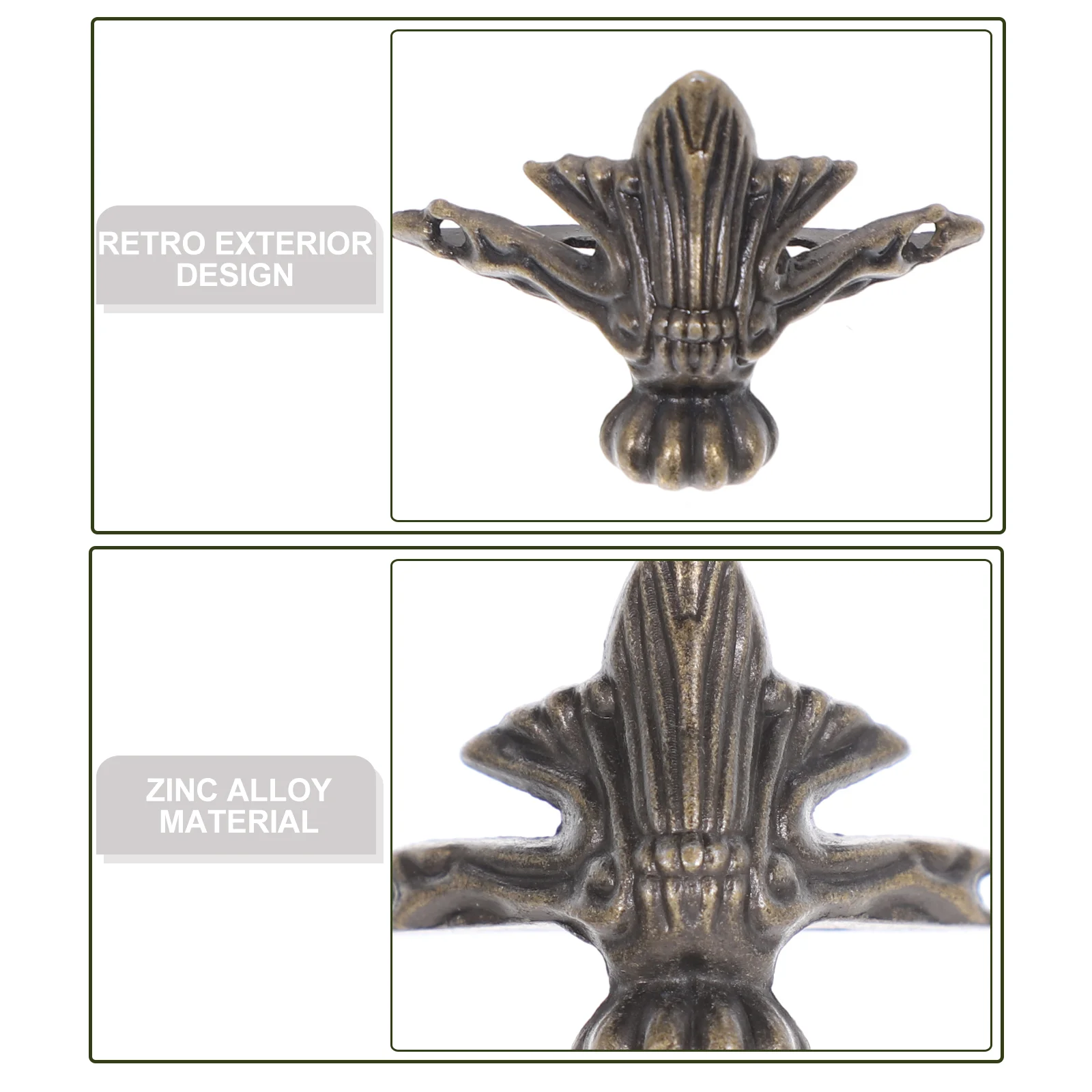 20ชิ้นฟุตเครื่องประดับขาเฟอร์นิเจอร์เคสไม้อุปกรณ์เสริมโลหะผสมสังกะสีฐานป้องกันฝุ่นสำหรับบันได