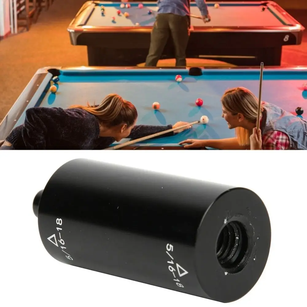 

Aluminium Pool Cue Extension Compact Portable Billiard Cue Extender Black Pool Cue Stick Extender Billiards Game