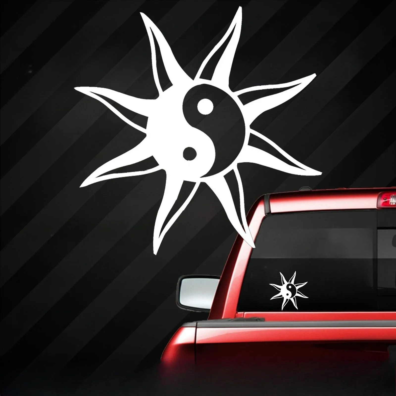 

Yin Yang Special Design Car Stickers Window Wall Home Glass Door Car Sticker Laptop Auto Truck Vinyl Decals Decoration