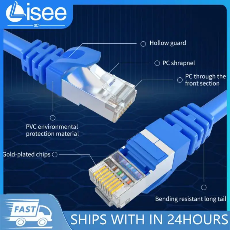 Rj45 Network Cable High Quality Up To 1000mbps/gigabit Ethernet Speed Compatible With Cat 5/5e/6 Eia/tia-568 Category 6 New