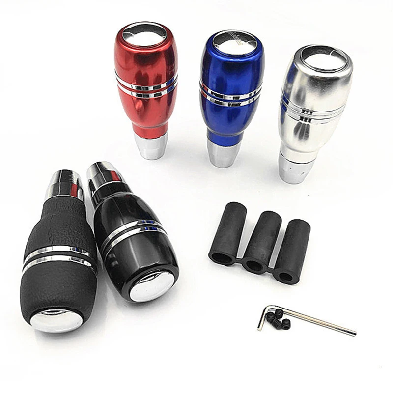 

Universal Car Modified Metal Gear Head with Button Key Gear Head Personality Wave Stick Head Automatic Gear Lever Head Accessory