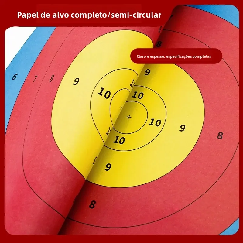 papel-para-pratica-de-tiro-com-arco-e-flecha-profissional-padrao-de-competicao-anel-completo-meio-anel-dardo-rifle-flecha-curva