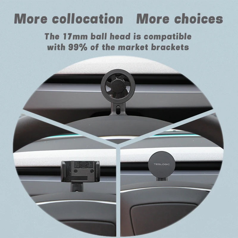 Autodashboard magnetische telefoonhouder voor Tesla Model 3 Highland 2024 stuurwiel telefoonhouder ondersteuning interieuraccessoires