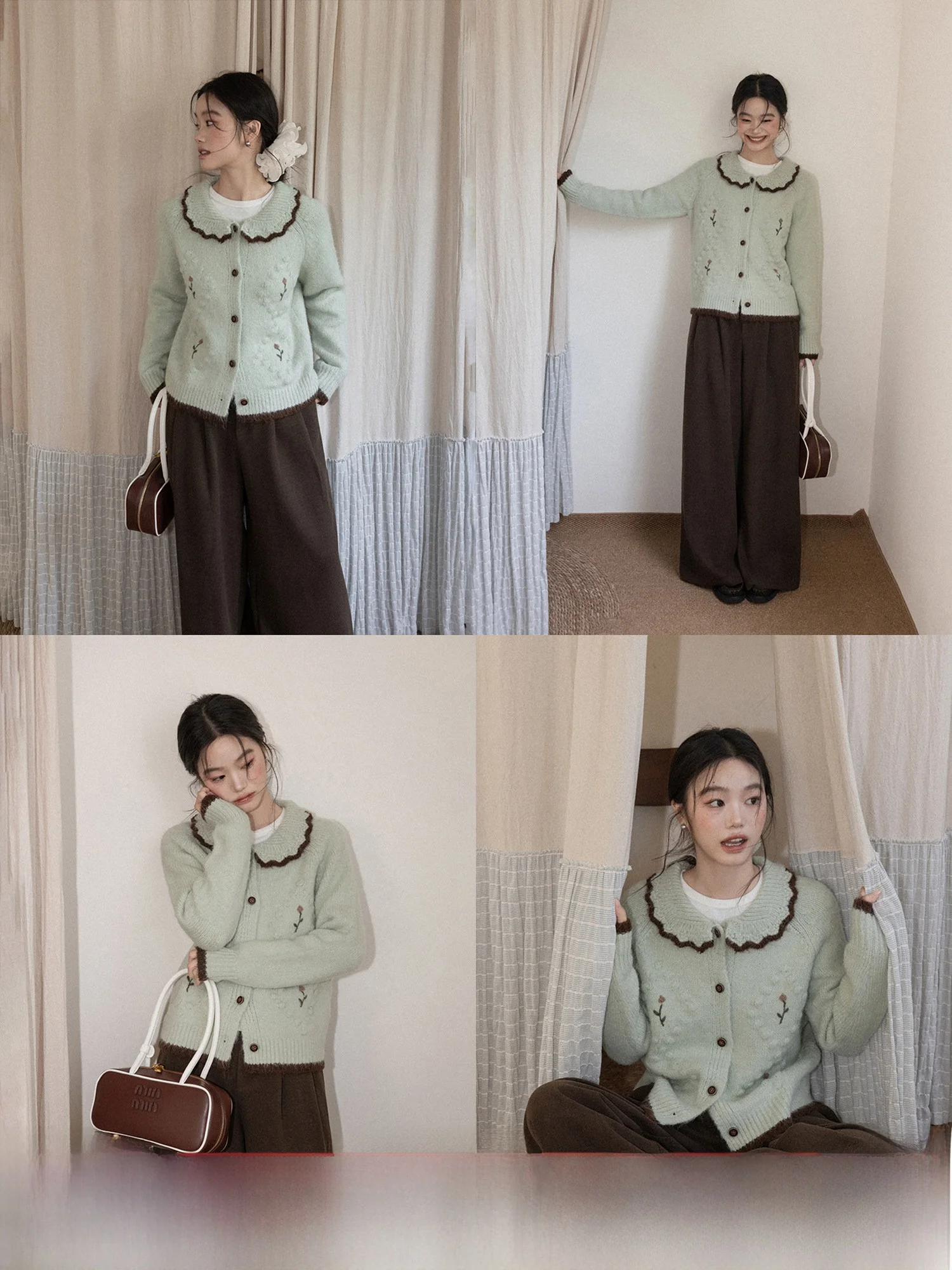 

Мягкий вязаный свитер с воротником-стойкой для женщин, новая зимняя модель, кардиган-пальто Yanheng S, свободный крой, длинный рукав, для повседневной носки