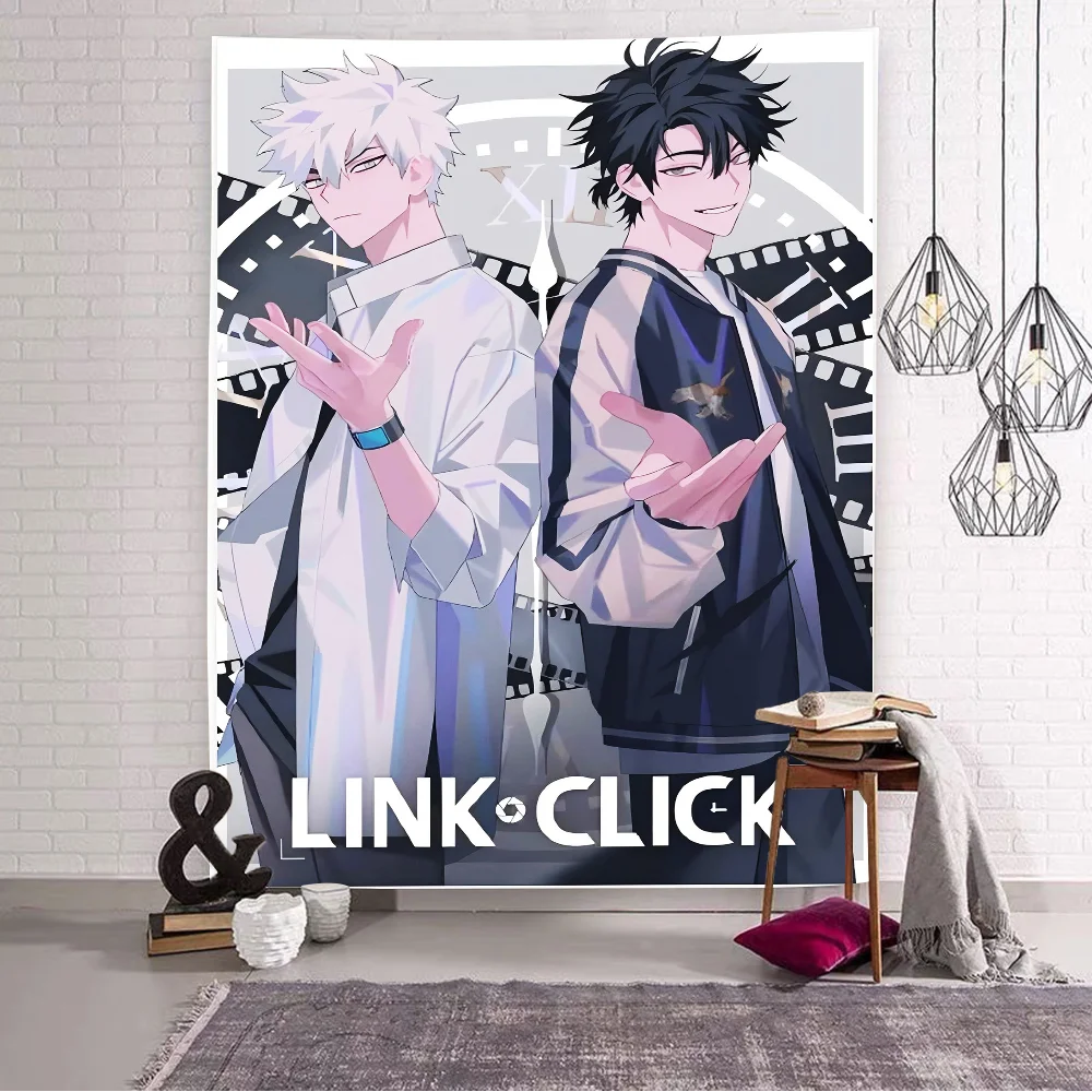 

Link-Click-k Anime Happy Birthday Party Backdrop Decoration Kids Boy Baby Shower Anime Photography Background Polyester