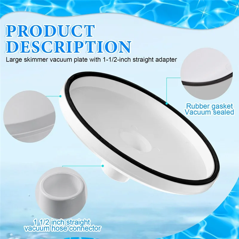 

A88E-Pool Skimmer Baskets For Inground Pools Pool Vacuum Plate For Skimmer Skim Around Pool Skimmer Basket
