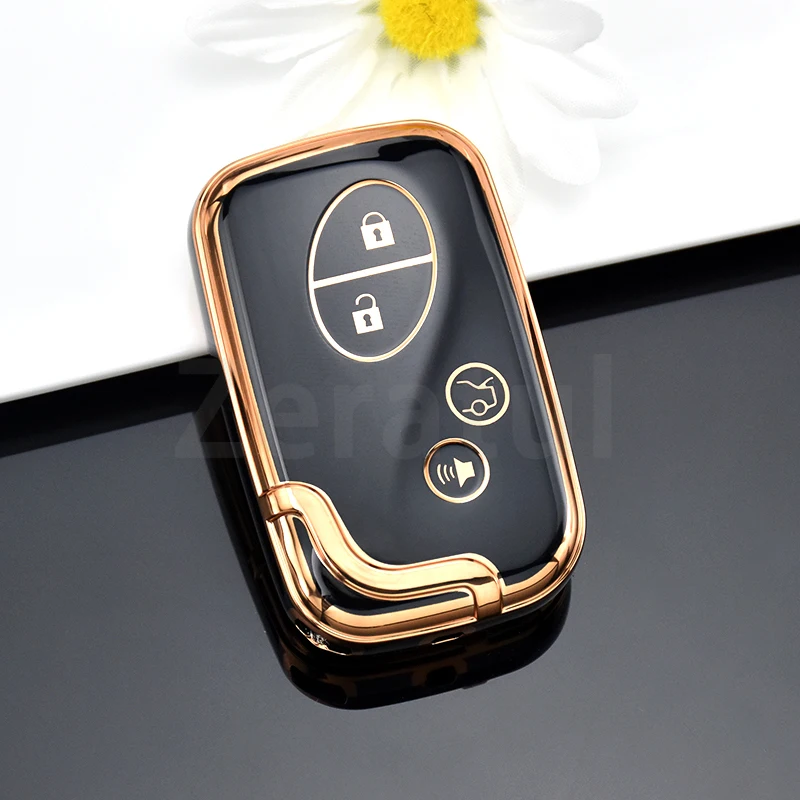 For Lexus RX270 ES240 ES350 LS460 GS300 450h 460h CT200H GX400 GX460 IS250 IS300C 3/4 Buttons Soft TPU Car Remote Key Case Cover