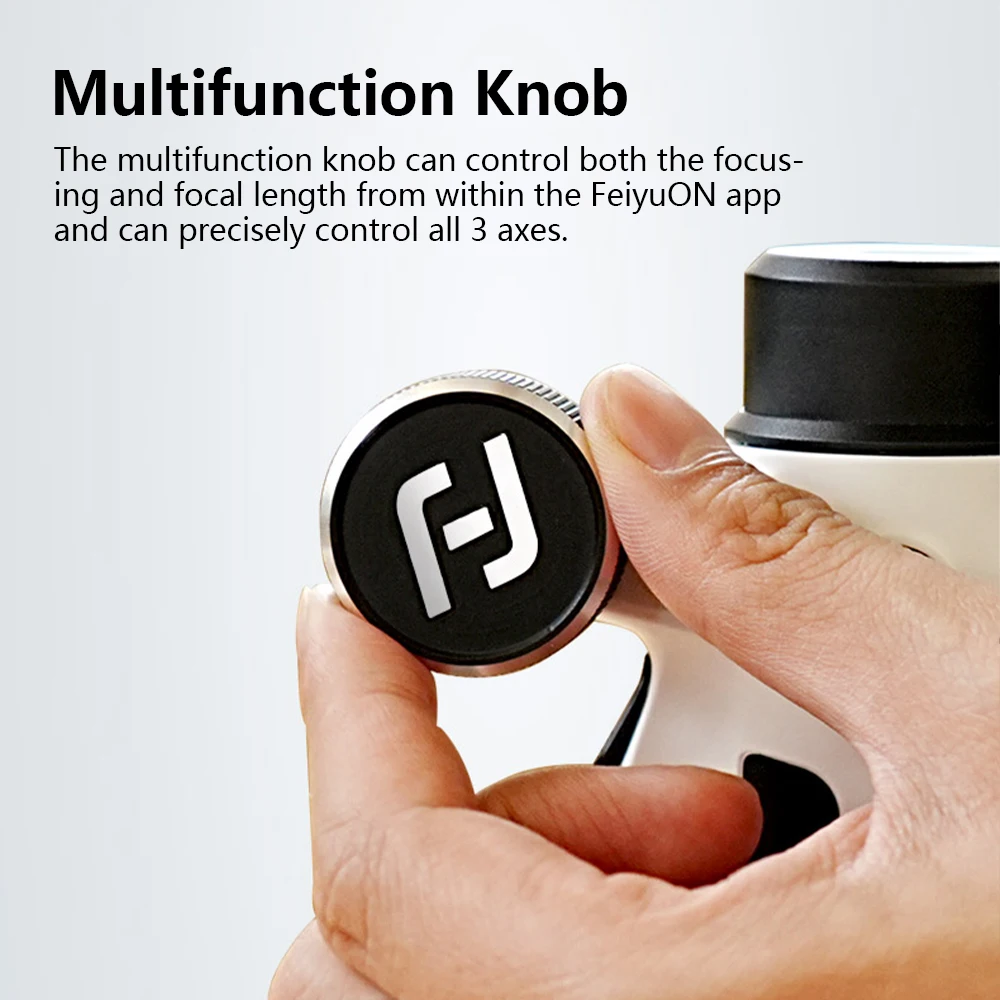 Feiyu Scorp Mini P 3-Axis Gimbal Stabilizer هاتف ذكي محمول مضاد للاهتزاز APP تتبع الأشياء عن بعد Gimbal مع الأسهم