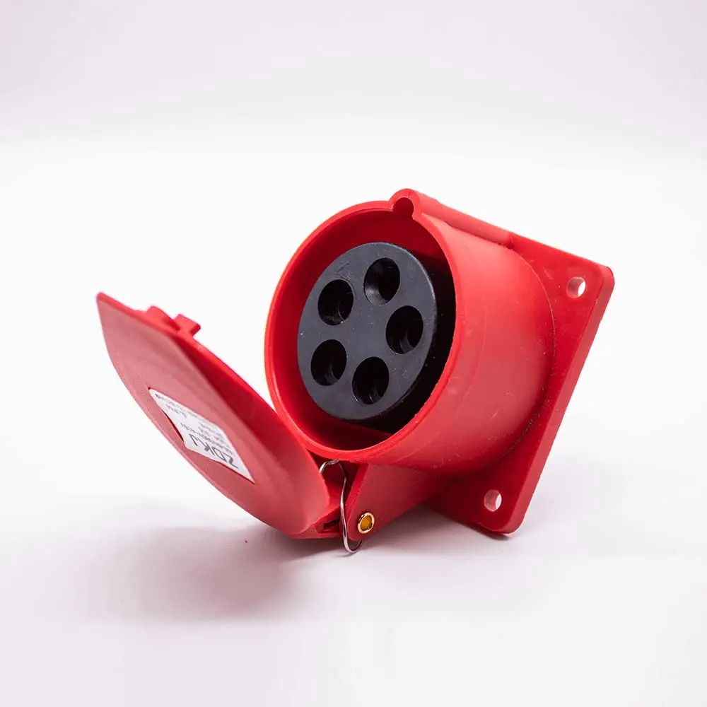 IEC60309 Industrial CEE Connector Socket 5P 16A 380V-415V 3P+E+N 6h IP44