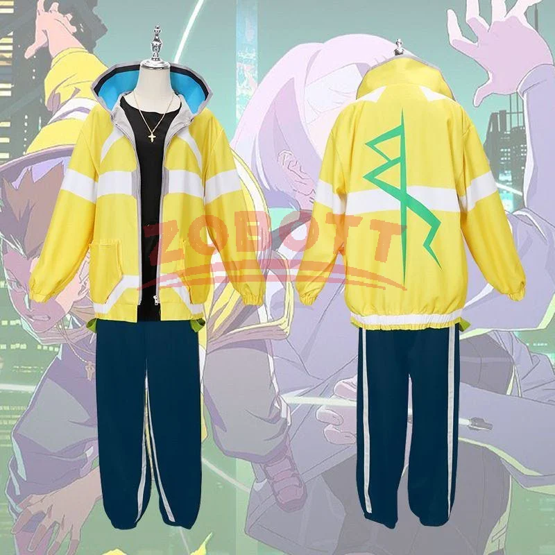 Anime Cyberpunk Edgerunners David Cosplay Kostüm Anime Cyberpunk Edgerunners David Cosplay Anzug Halloween Kostüme für Männer