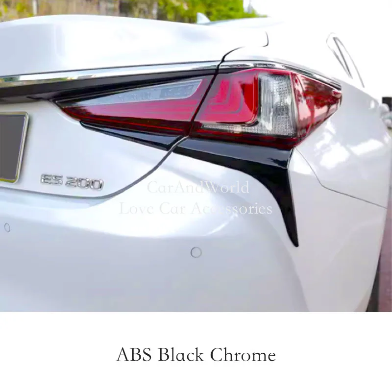 For Lexus ES ES200 ES250 ES300h ES350 2018-2021 2022 ​2023 2024 Car Sticker ABS Cover Frame Rear Tail Light Lamp Eyebrow Trims