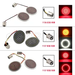 1156 1157 LED Turn Signal Indicator Light Bullet Lamp 2 inch Inserts Light for Harley Sportster Touring Electra Glide CVO Moto