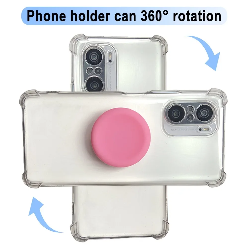 Cute Colorful Design Liquid Silicone Phone Grip Foldable Easy to Hold All Phone Models are Universal Portable Skin-Friendly