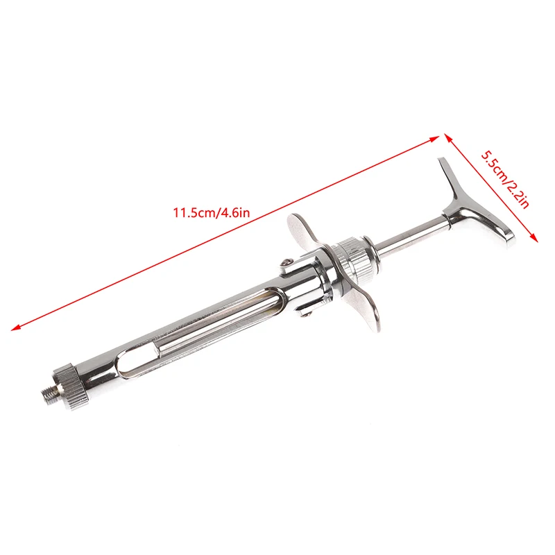 1 stücke Dental Edelstahl Spritze Stift-Stil Aspirieren Dental Chirurgische Instrument Zahnarzt Injektor Werkzeuge