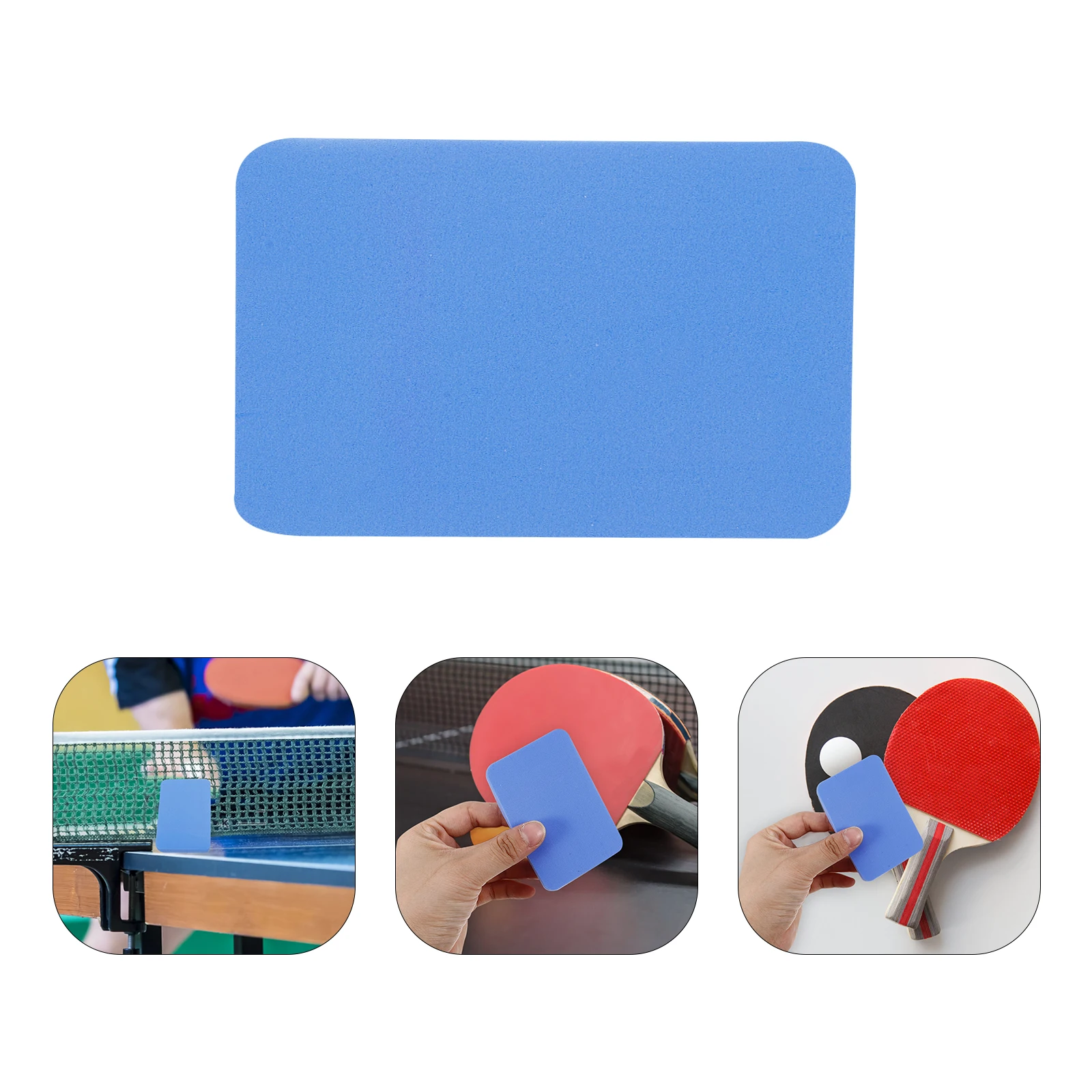 

Portable Table Tennis Paddle Cleaner Sponge Blue Compact Scrubber Wipes Tool Bat Rubber Cleaning Foam Surface Debris Removal