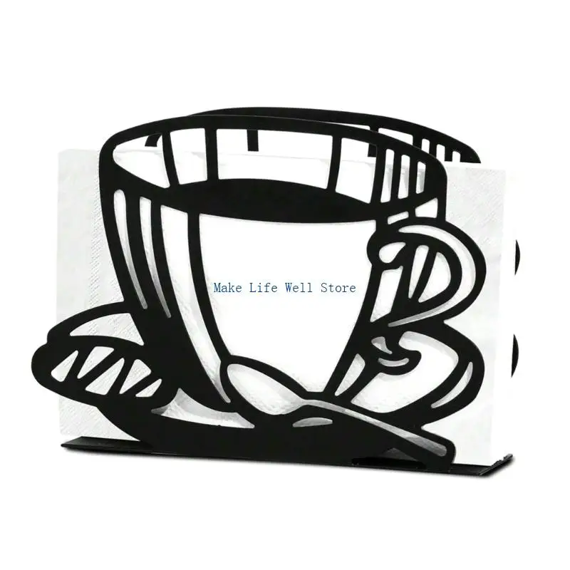  Metal Desktop Tissue Holder with Rusts Resistant Coating for Restaurant Use