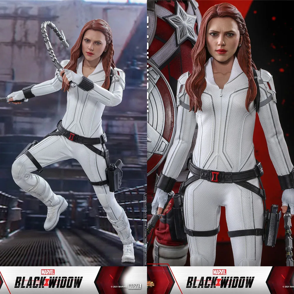 Collectible Hot Toys HT 1/6 MMS601 Female Solider Avengers Black Widow Scarlett Johansson 12 inch Full Set Action Figure Body