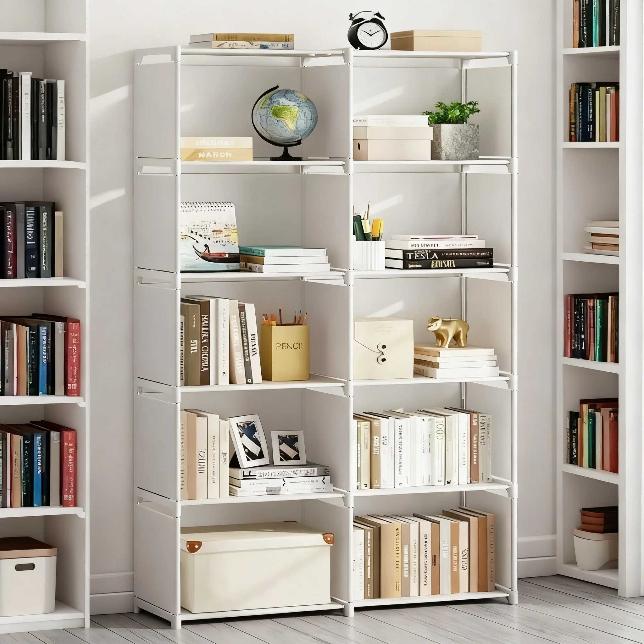 

Многослойная книжная полка, простая сборка, простой книжный шкаф, книжная витрина, держатель для книг, органайзер и полка для хранения мусора для домашнего использования