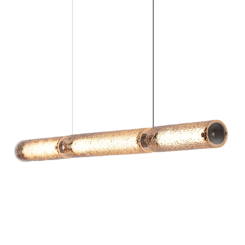 Luxury Glass Blush Nickel Round Dinning Table  Kitchen Island Liner  Hanging Lights Pendent Fixture Chandelier