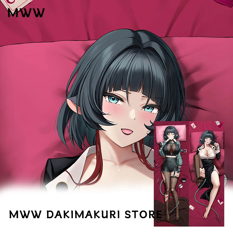 Zenless Zone Zero Jane Doe Dakimakura Anime طباعة على الوجهين بالحجم الطبيعي غطاء وسادة للجسم