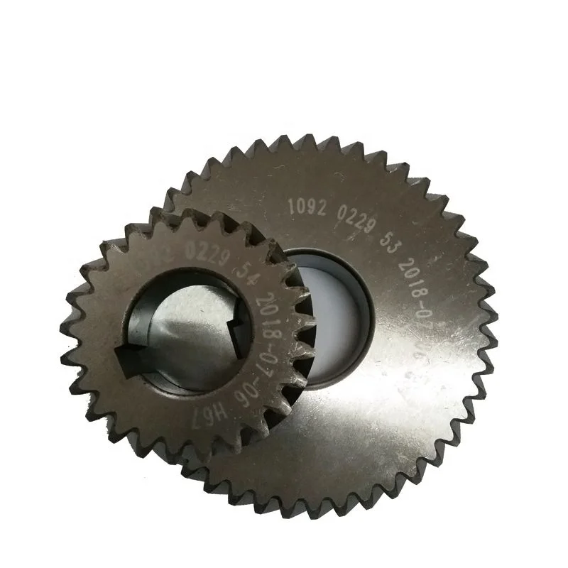 Juego de engranajes de compresor de aire de alta calidad, piezas de compresor de aire de tornillo, engranajes 1622311033 1622311034 a la venta