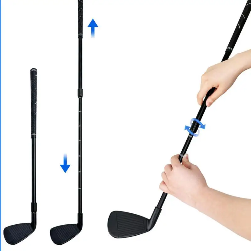 Kids Golf Putter Two Way Golfers Adjustable Length Miniature Golf Clubs Kids Putter Clear Scale Right Left Handed Golf Putter